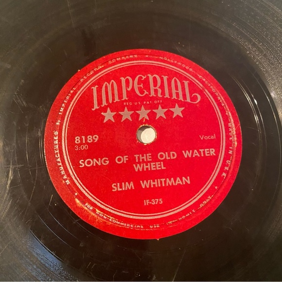Slim Whitman - Restless Heart / Song Of The Old Water Wheel 1950 Shellac, 10" - Picture 2 of 5